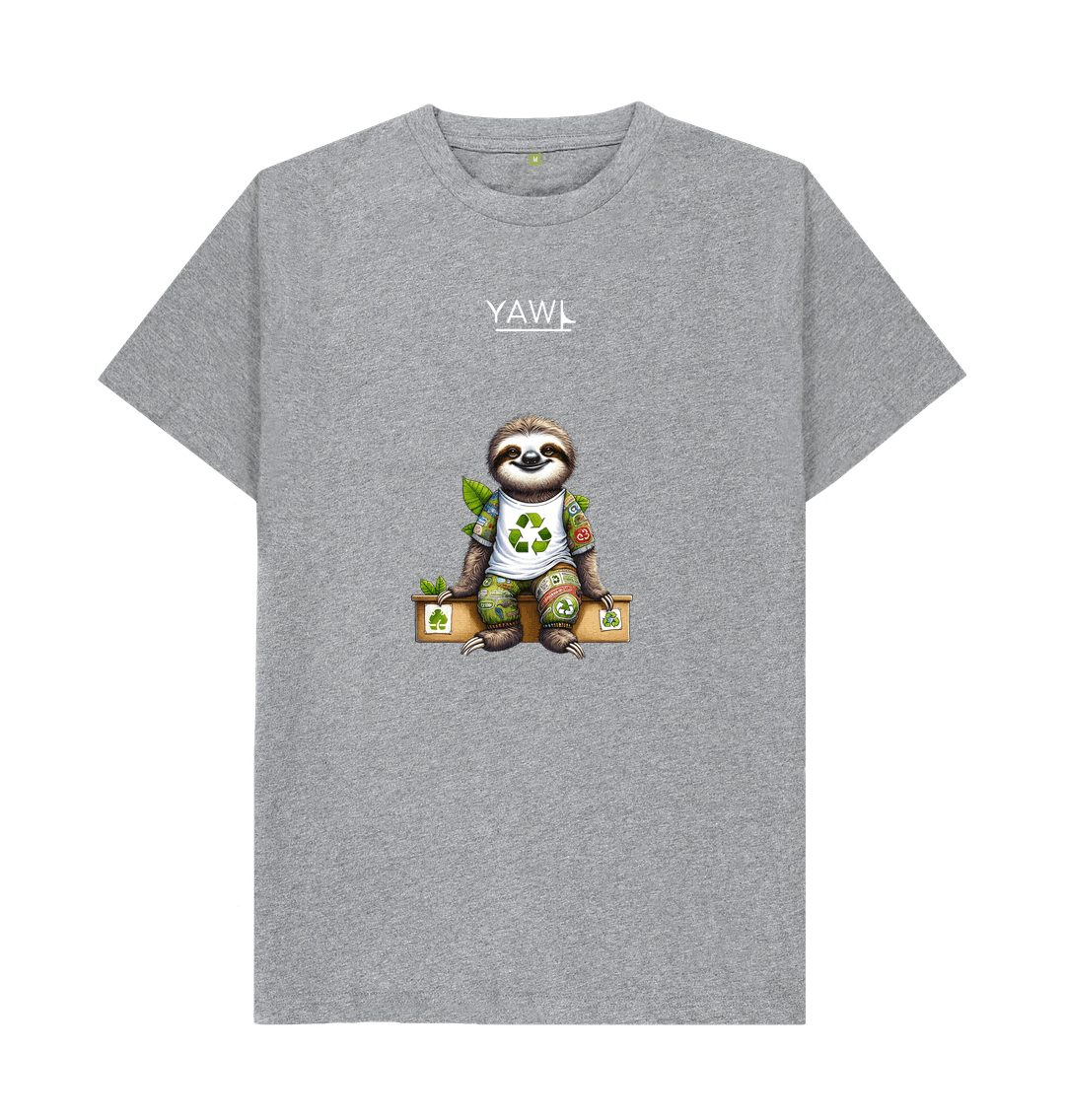 Athletic Grey Sitting Sloth Tshirt