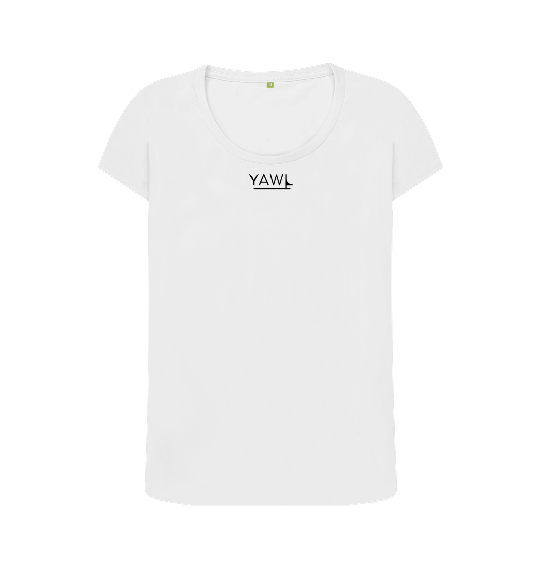 White 'Threads of Change' (Light) Scoop Neck