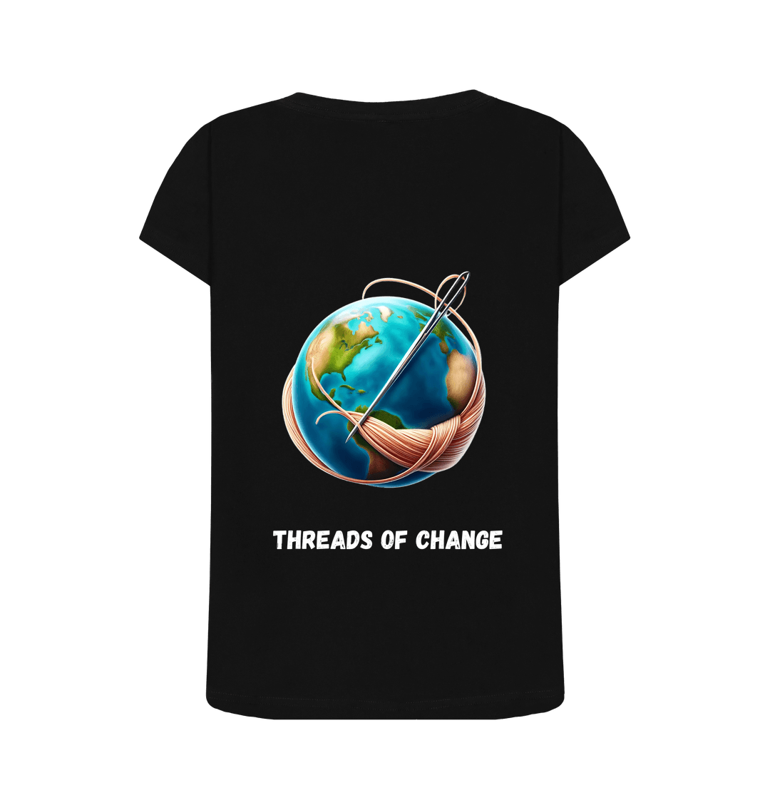 'Threads of Change' (Dark) Scoop Neck