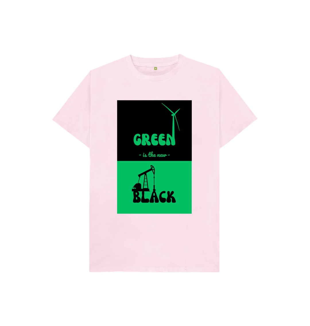 Pink 'Green is the New Black' Kids Tshirt