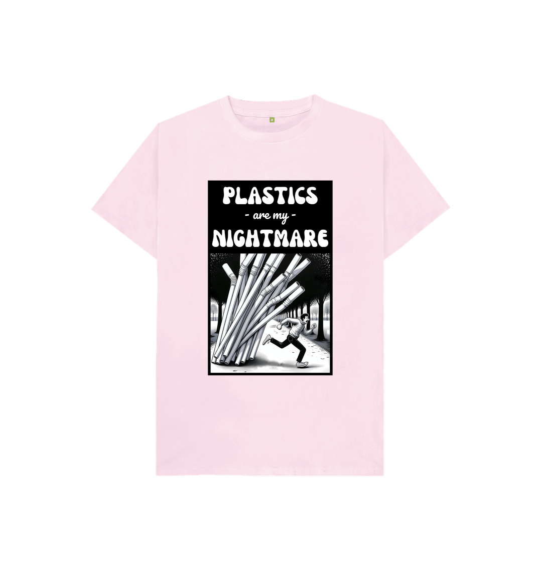 Pink 'Plastics are my Nightmare' Kids Tshirt