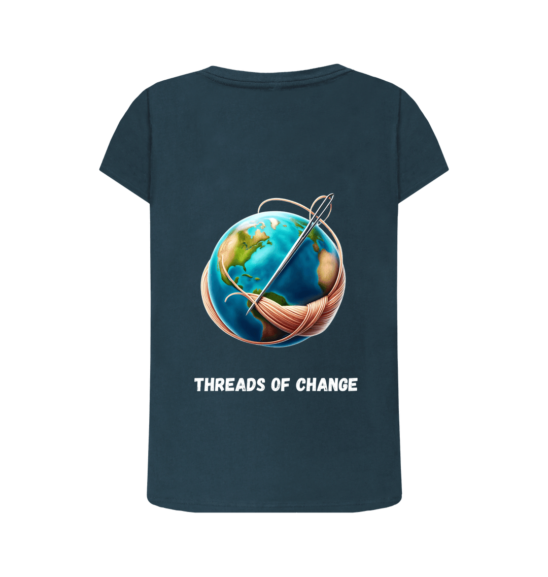 'Threads of Change' (Dark) Scoop Neck