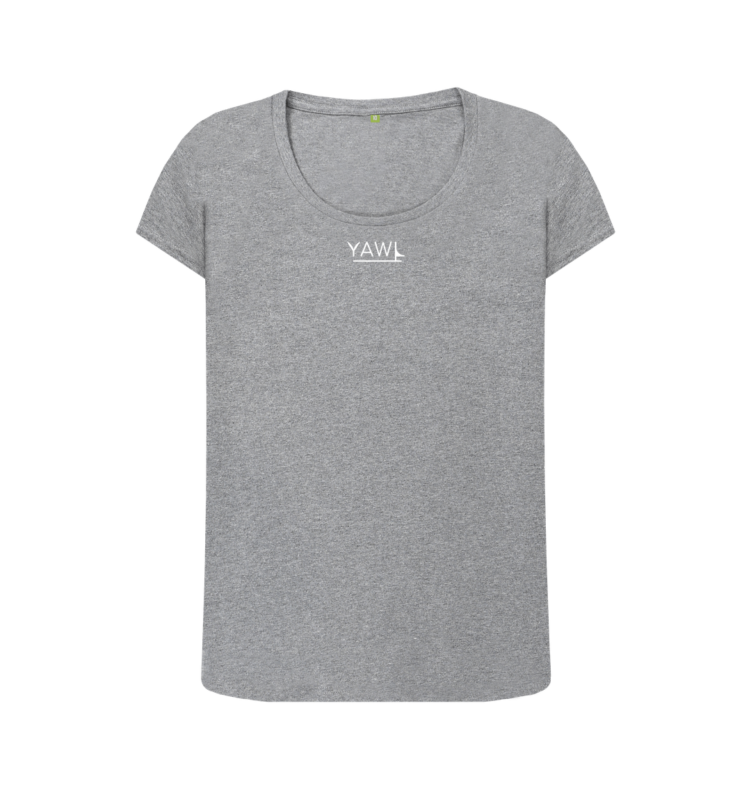 Athletic Grey 'Threads of Change' (Dark) Scoop Neck