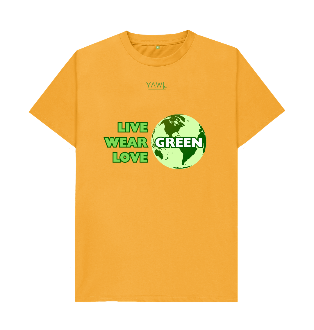 Mustard 'Live, Wear, Love Green' Tshirt