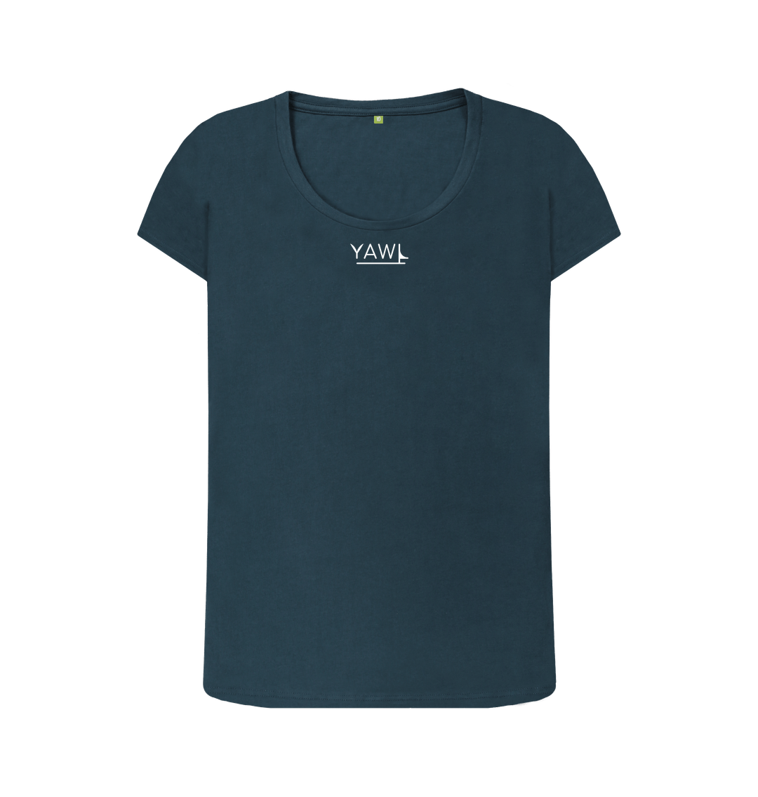 Denim Blue 'Threads of Change' (Dark) Scoop Neck