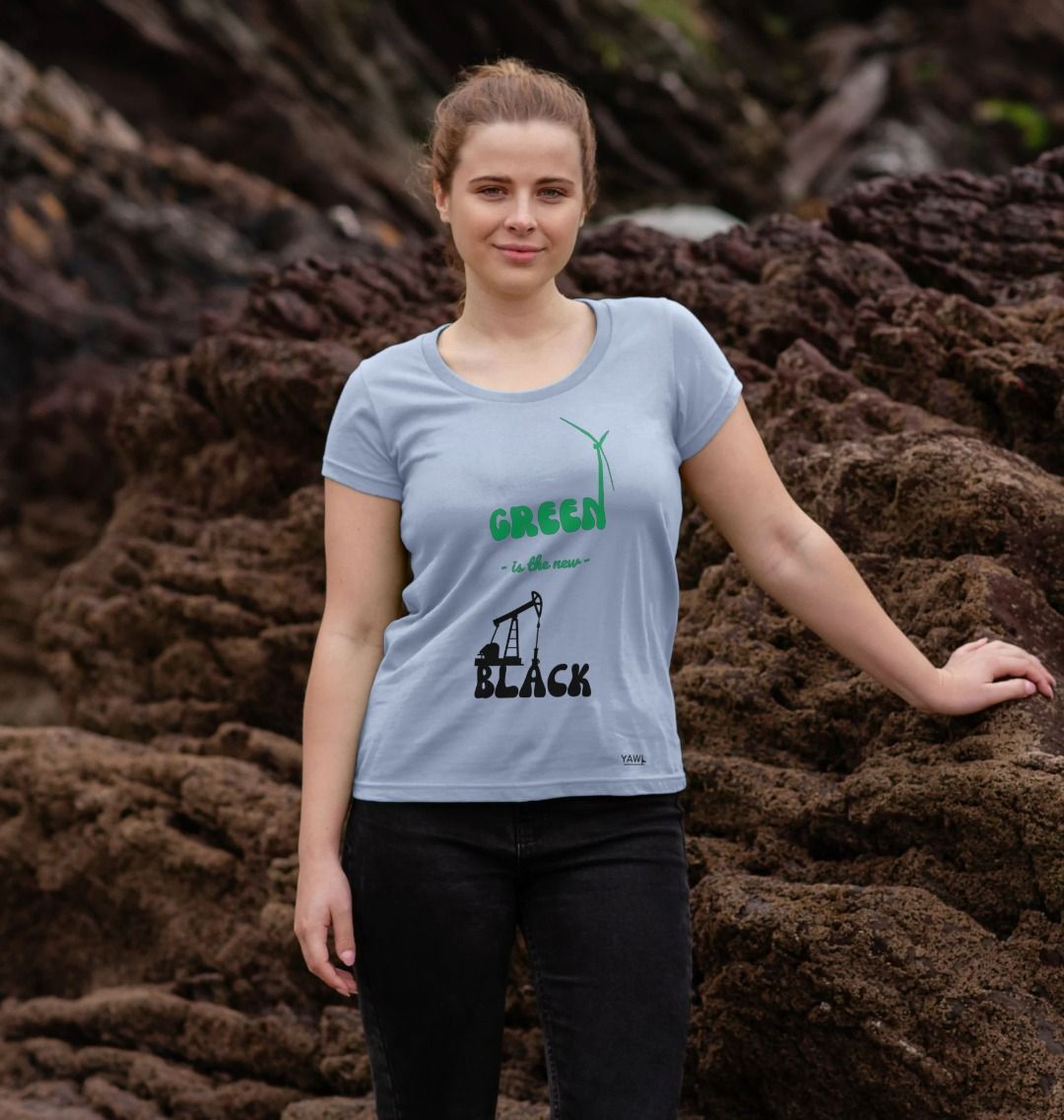 'Green is the New Black' Scoop Neck Tshirt