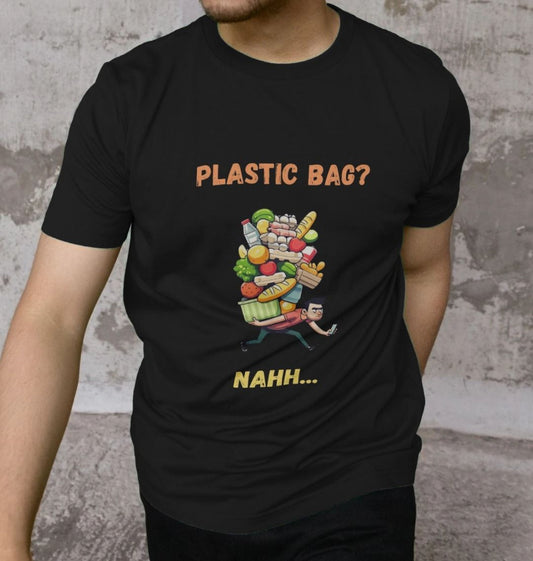 'Plastic Bag? Nahh' Cartoon Tshirt