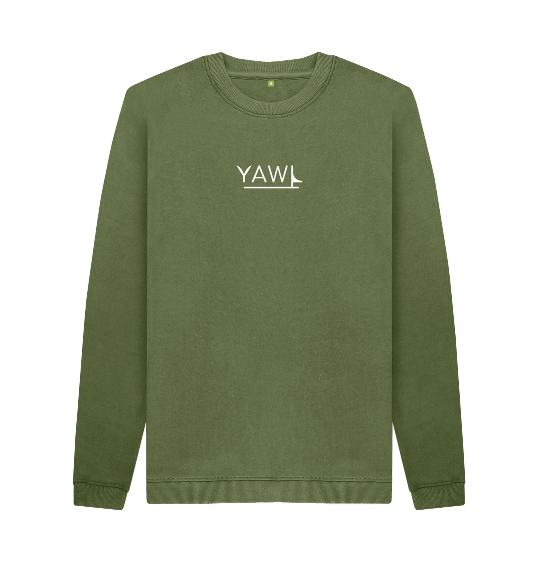 Khaki YAWL Crew Neck Sweater