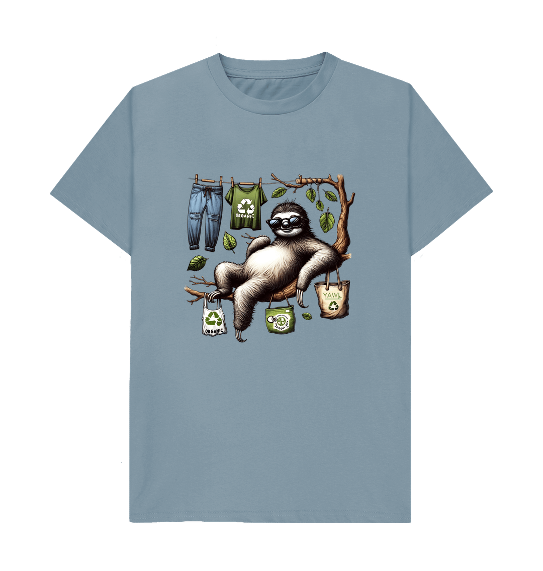 Stone Blue Lazy Sloth Tshirt