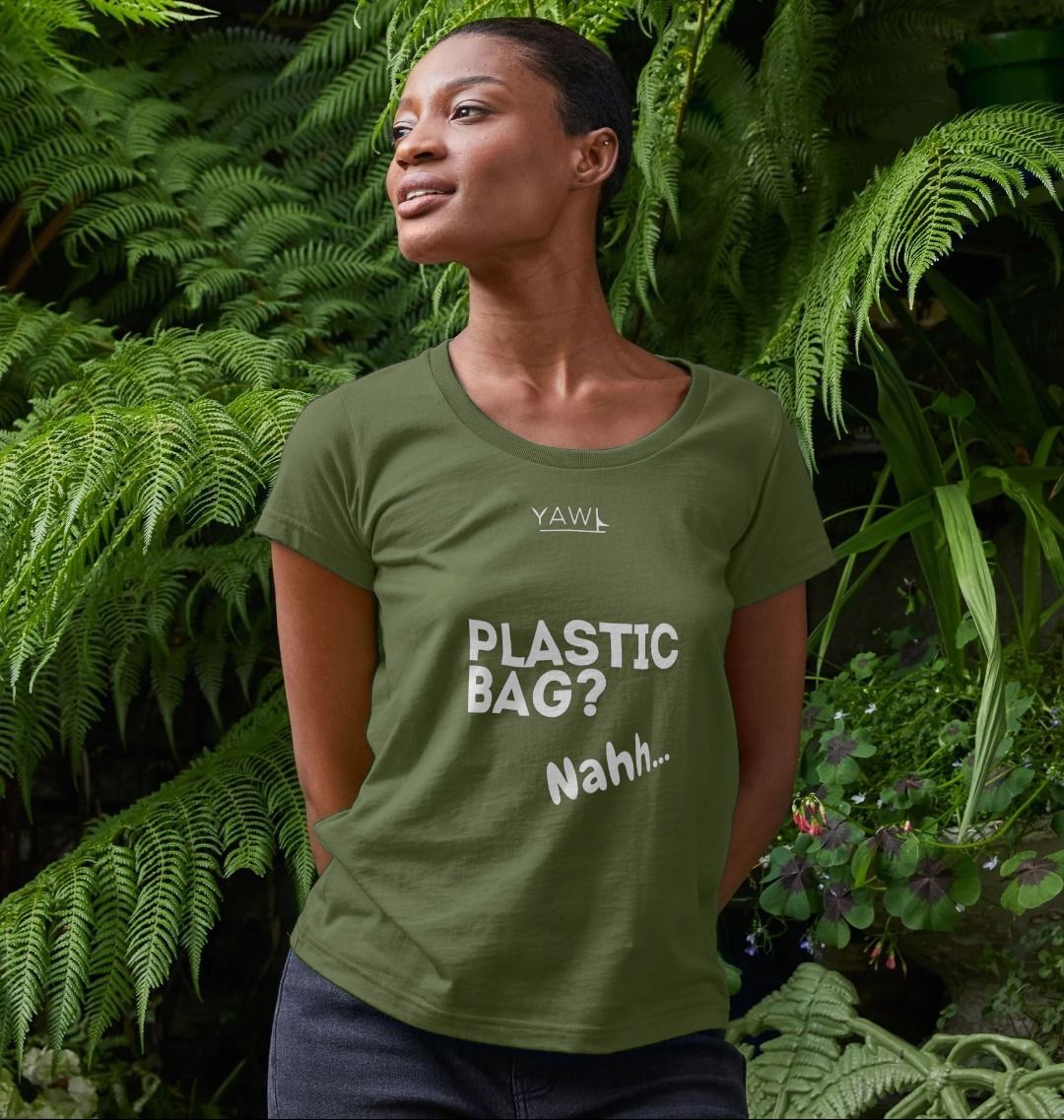 'Plastic Bag? Nahh' Scoop Neck