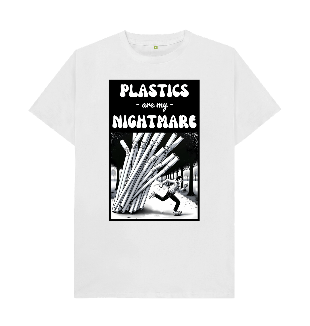 White 'Plastics are my Nightmare' Tshirt