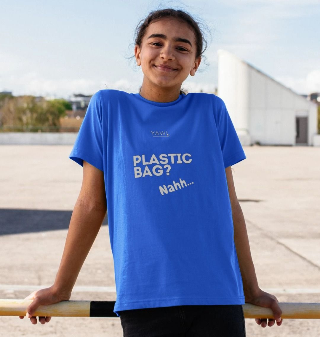 'Plastic Bag? Nahh' Kids Tshirt