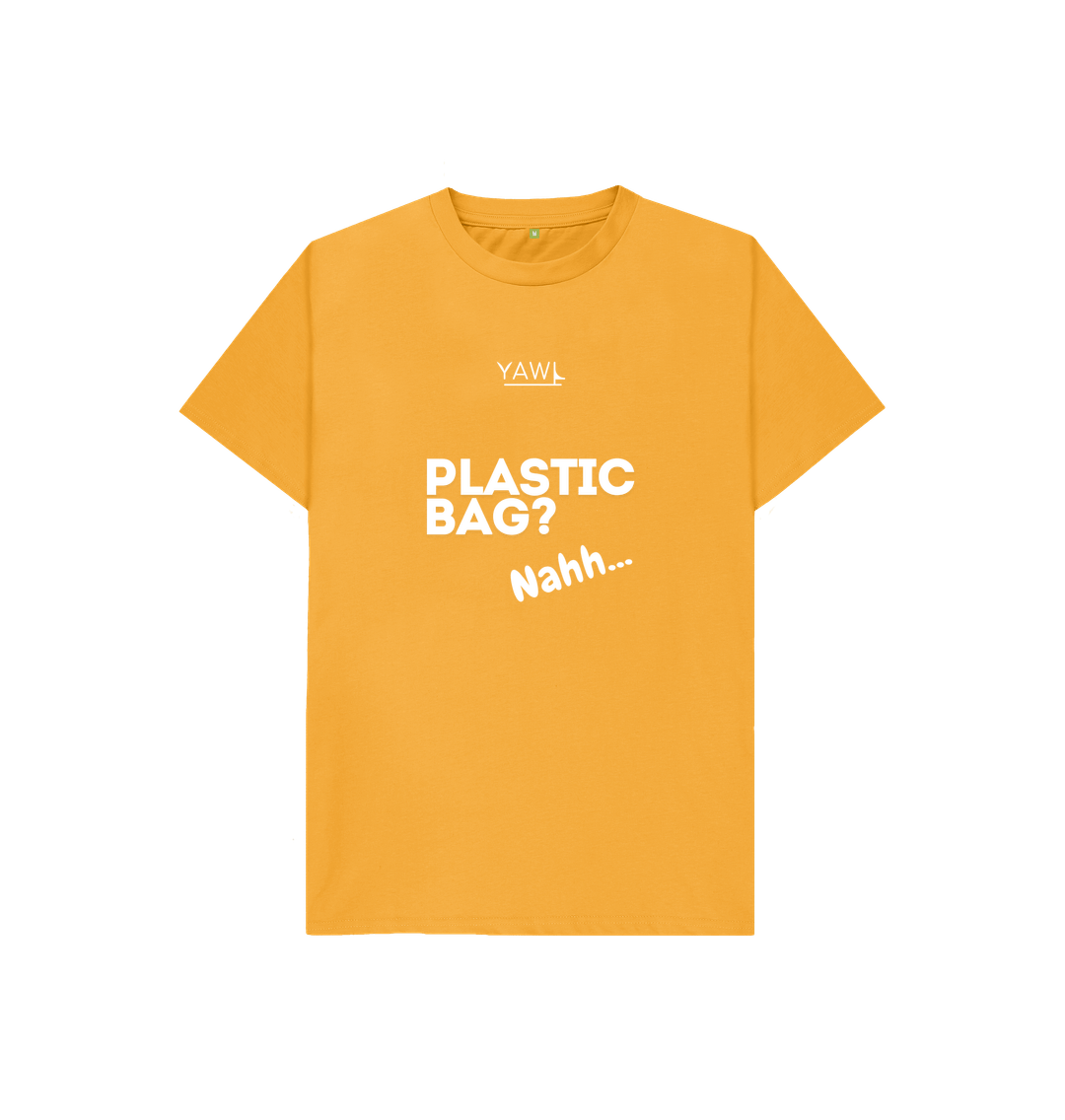 Mustard 'Plastic Bag? Nahh' Kids Tshirt