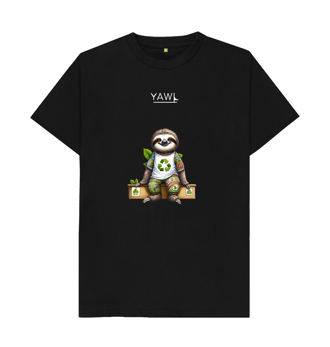 Black Sitting Sloth Tshirt