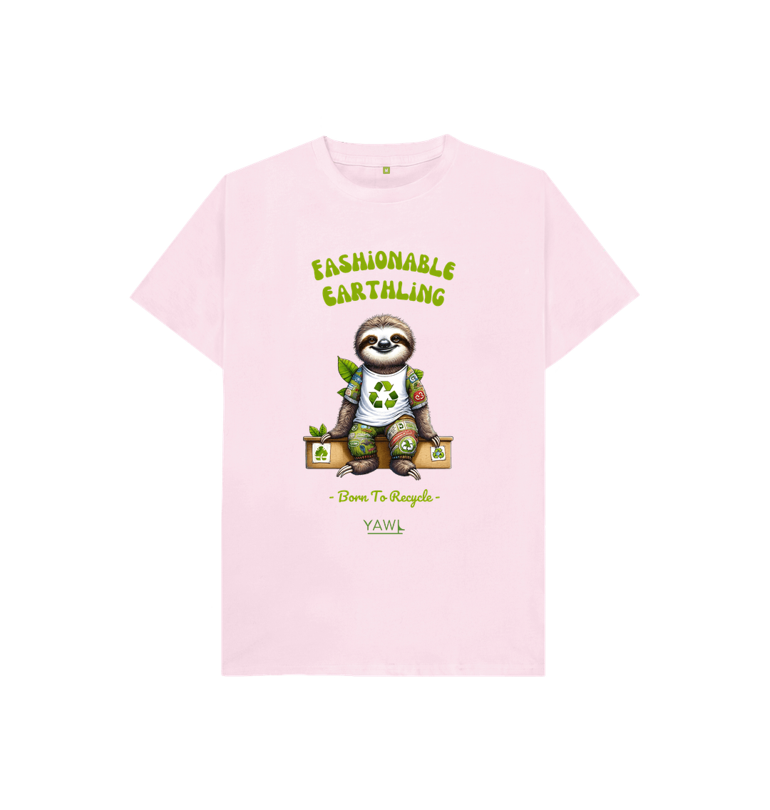 Pink 'Fashionable Earthling' Kids Tshirt