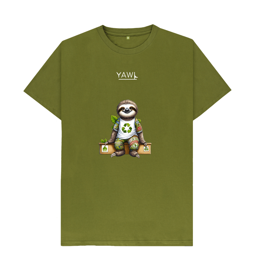 Moss Green Sitting Sloth Tshirt