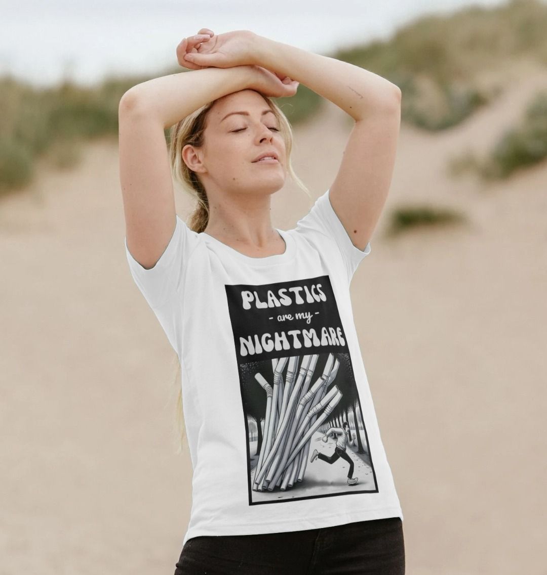 'Plastics are my Nightmare' Scoop Neck Tshirt