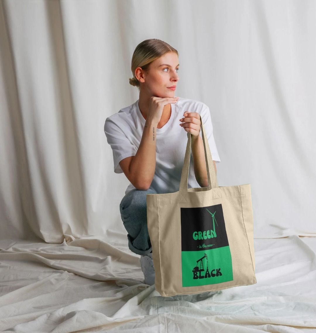 'Green is the New Black' Tote Bag