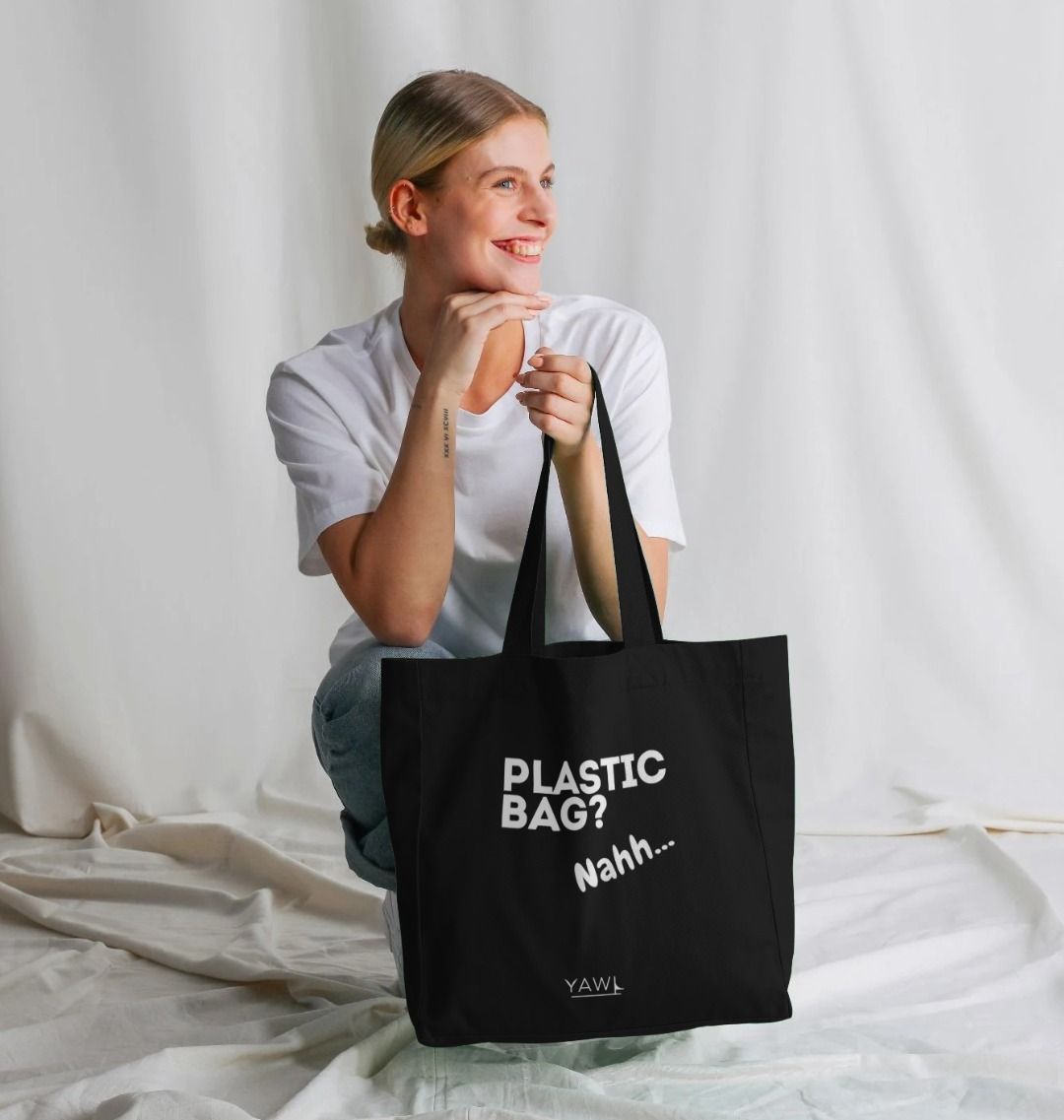 'Plastic Bag? Nahh' Tote Bag