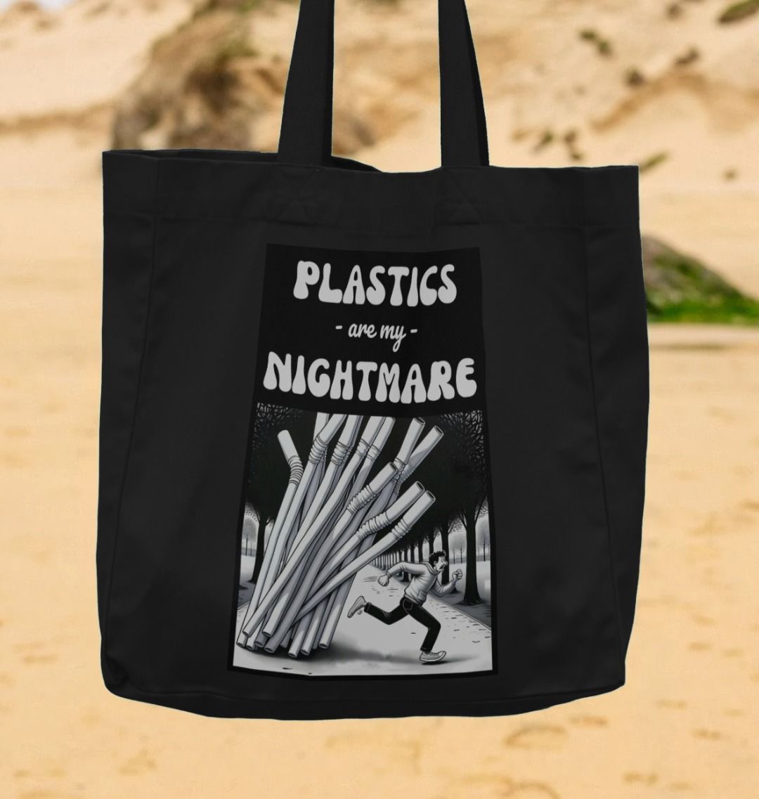 'Plastics are my Nightmare' Tote Bag