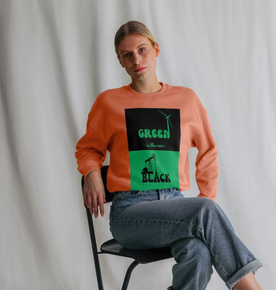 'Green is the New Black' Oversized Sweater