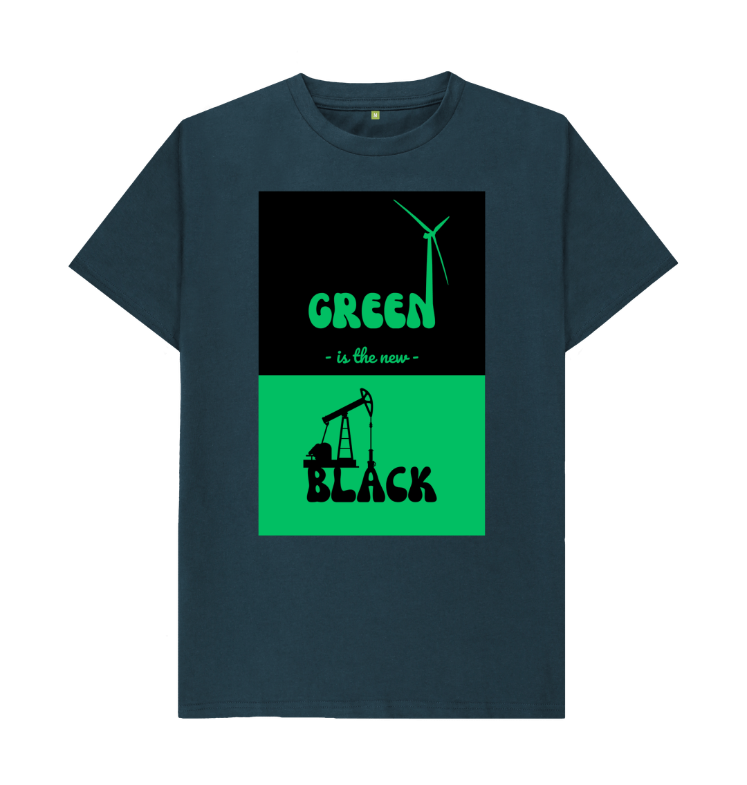 Denim Blue Yawl's Green is the new Black Tshirt