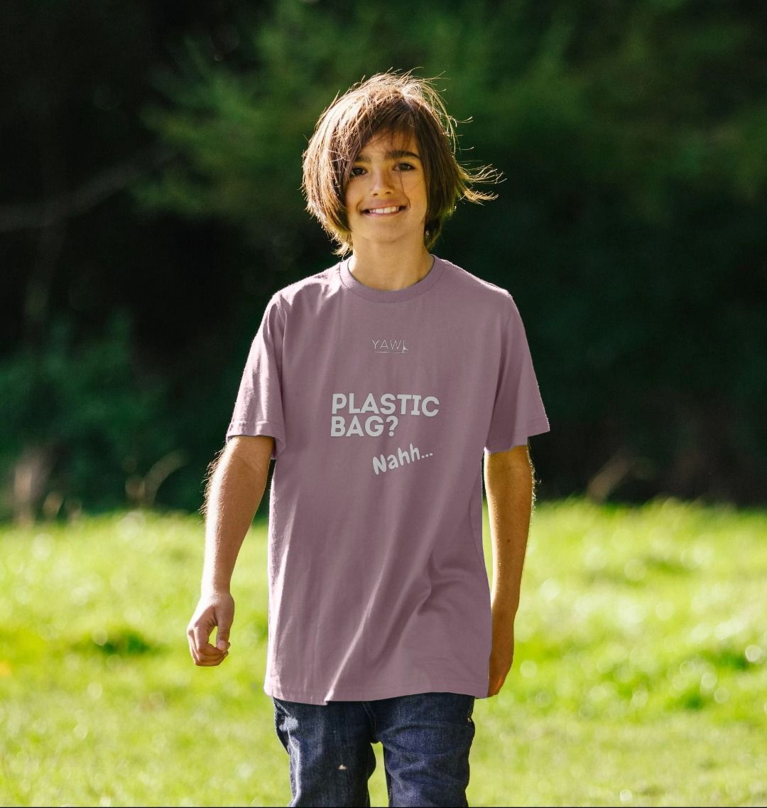 'Plastic Bag? Nahh' Kids Tshirt