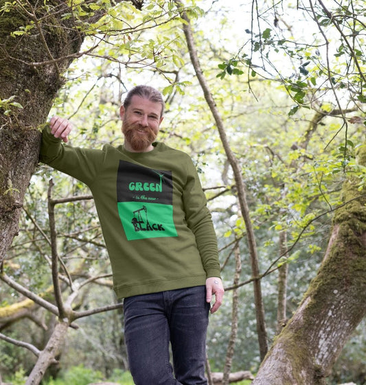 'Green is the New Black' Crew Neck Sweater