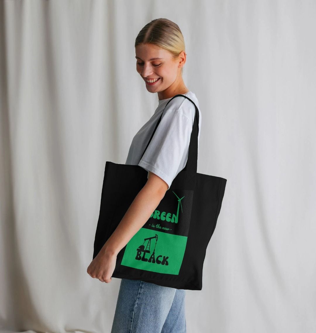 'Green is the New Black' Tote Bag