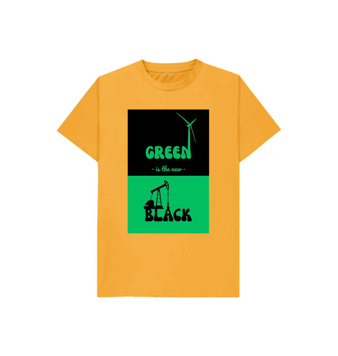 Mustard 'Green is the New Black' Kids Tshirt