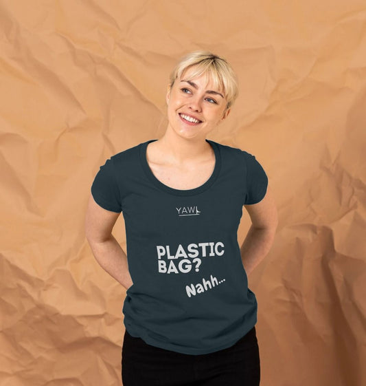 'Plastic Bag? Nahh' Scoop Neck