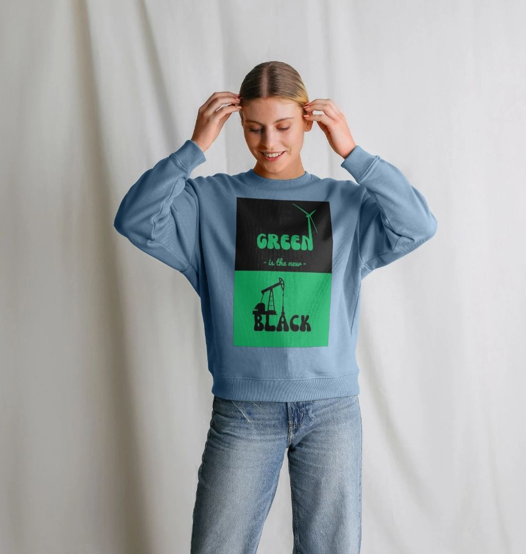 'Green is the New Black' Oversized Sweater